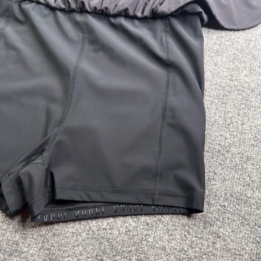 Vuori Clementine Skort Women L Black Athletic Tennis Volley Pickleball VW3055 - Picture 6 of 9